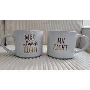 Mr And Mrs Always Right Wedding Coffee Mugs GAG gift. Funny.